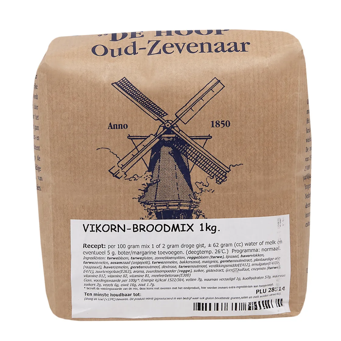 Molen de Hoop Vikorn Broodmix 1kg* Bekijk Alle Mixen|Broodmixen