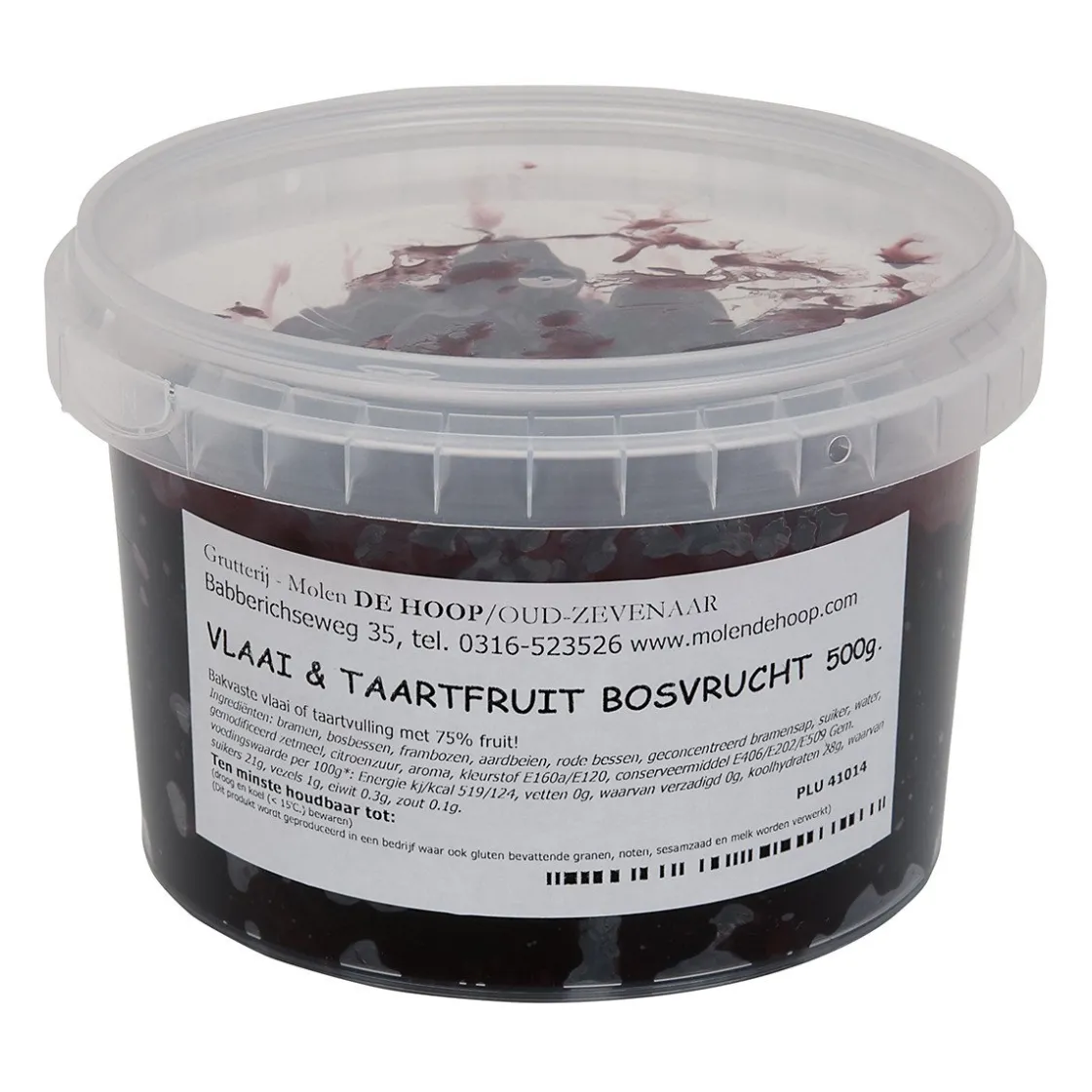 Molen de Hoop Vlaai en Taartfruit Bosvruchten 500 gr.* Fruit En Vanille|Fruitvullingen