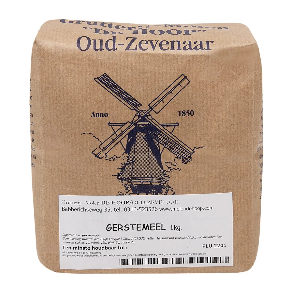 Molen de Hoop Volkoren Gerstemeel 1kg* Bloem En Meel