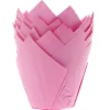 House of Marie Muffin Cups HoM Tulp Roze 36st.* Bakvormen Papier