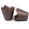 Overig Muffin cups tulpmodel Bruin 200 st.* Bakvormen Papier