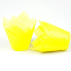 Overig Muffin cups tulpmodel Geel 200 st.* Bakvormen Papier
