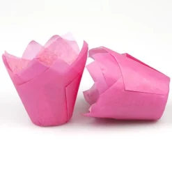 Overig Muffin cups tulpmodel Roze 200 st.* Bakvormen Papier