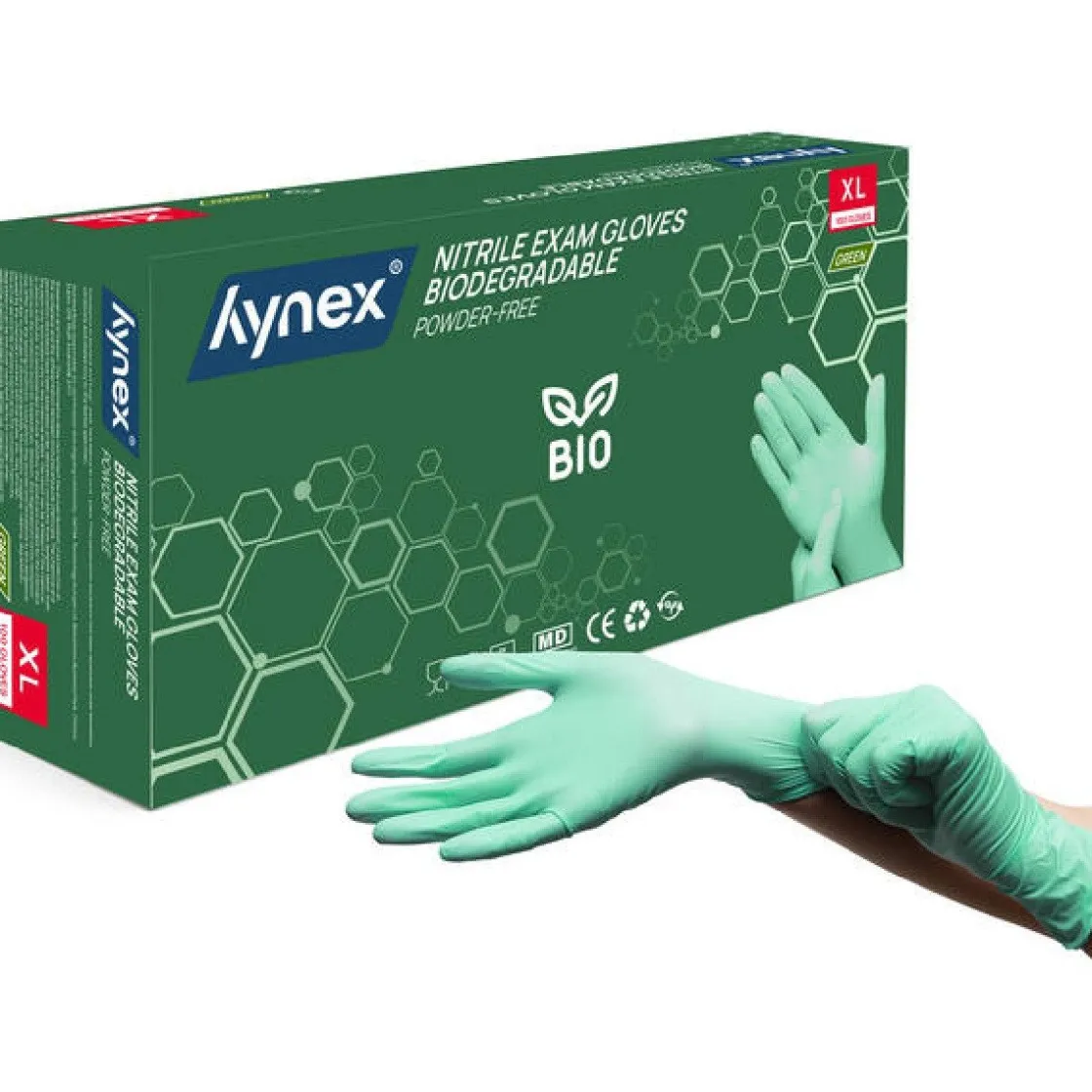 Overig Nitril Handschoenen (Wegwerp) BIO Groen 100st. - Maat XL* Ovenwanten En Handschoenen|Ovenwanten En Handschoenen