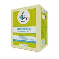 Njoy IJsmix Vloeibaar K+K Slagroom (10 liter)* Ijsmixen