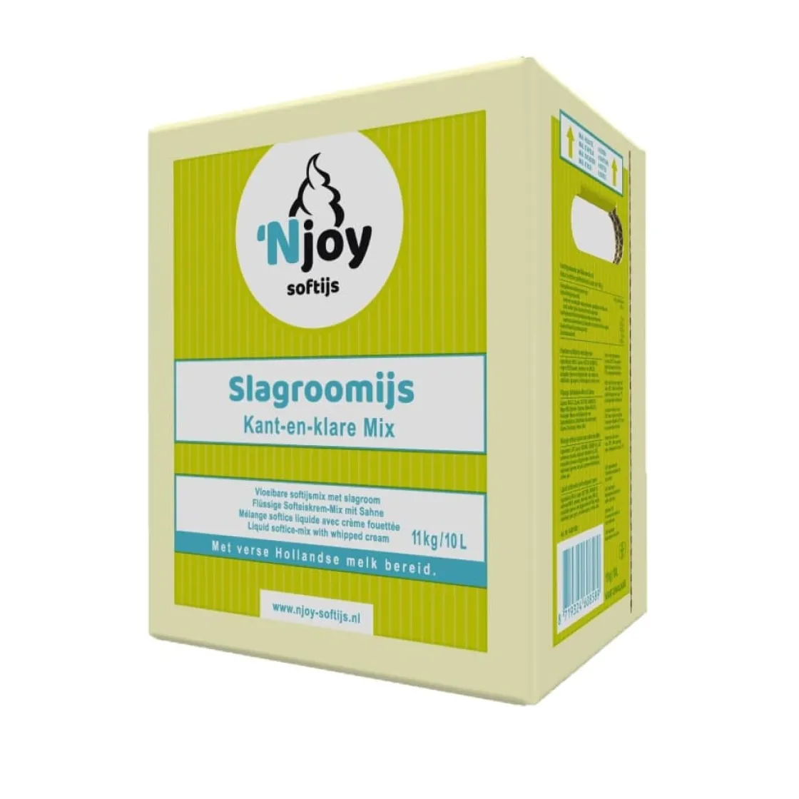 Njoy IJsmix Vloeibaar K+K Slagroom (10 liter)* Ijsmixen