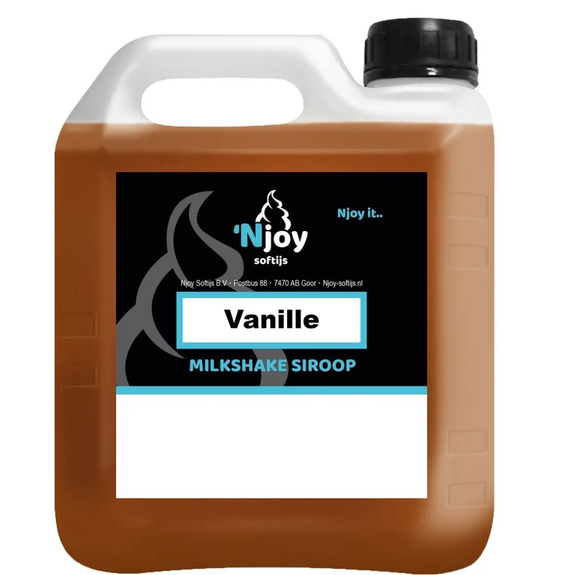 Njoy Milkshake Siroop Vanille (2 liter)* Siropen