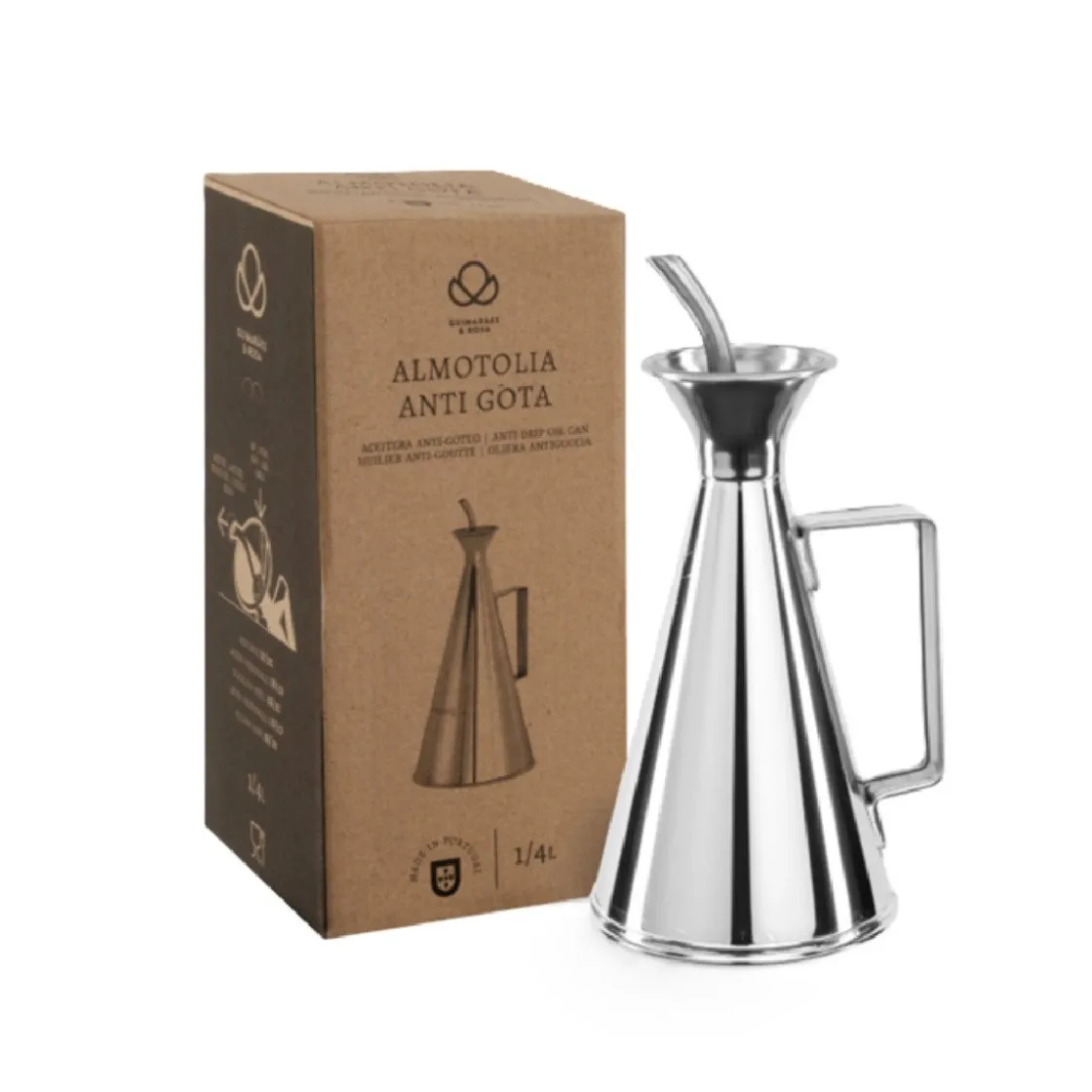 Overig No-drip Olie/Azijnfles RVS 0,25L* Bakhulpmiddelen