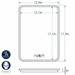 Nordic Ware Bakplaat 43x31x2,5cm* Rechthoekige Bakvormen