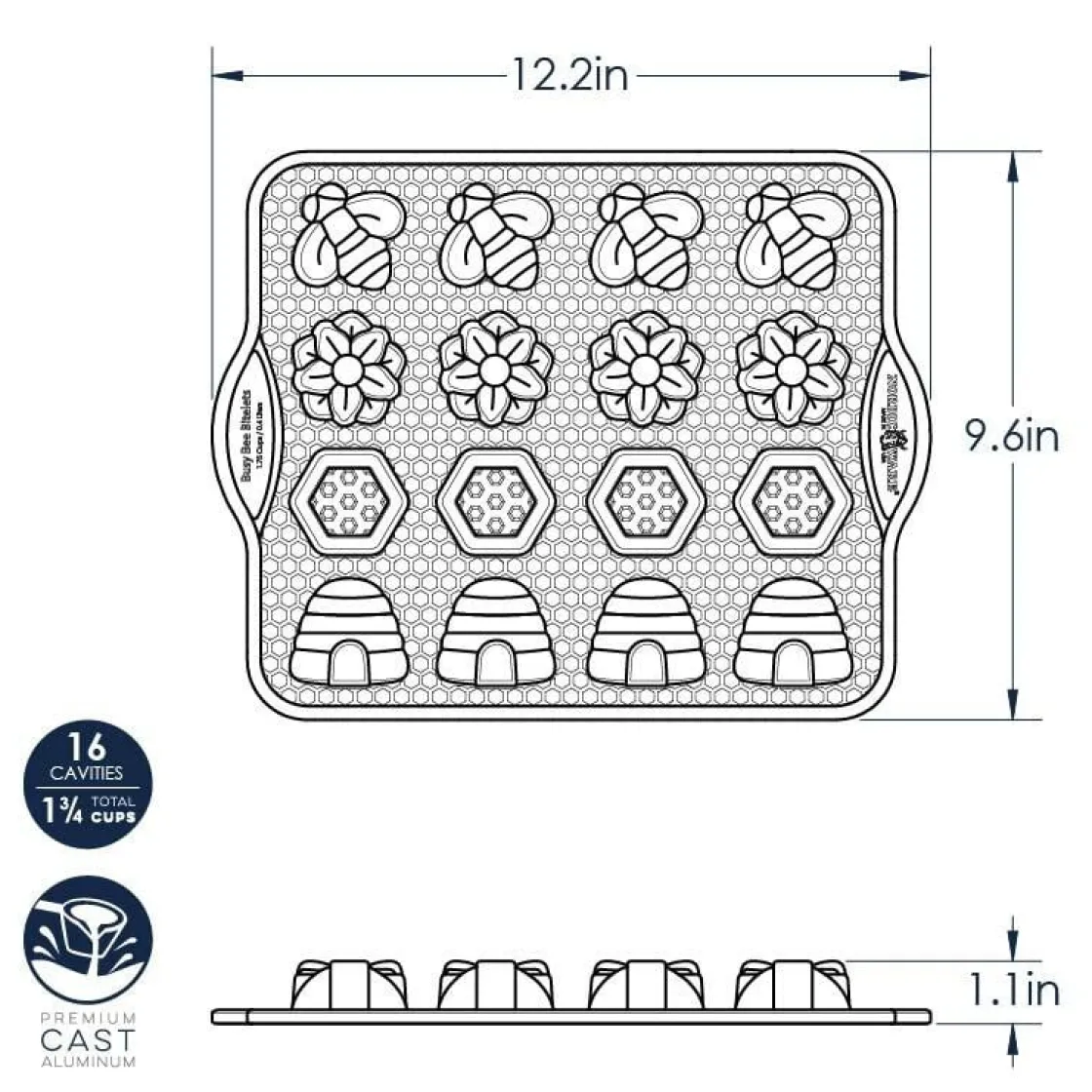Nordic Ware Bijen Bakvorm Mini* Speciale Bakvormen