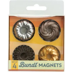 Nordic Ware Bundt Magneten Set/4* Bakhulpmiddelen