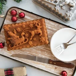 Nordic Ware Kerstman met Slee Bakvorm* Speciale Bakvormen