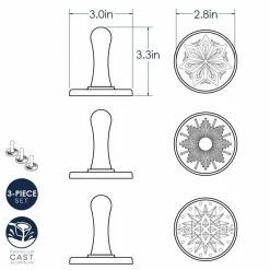 Nordic Ware Koekjesstempel Starry Night Set/3* Figuur Stekers