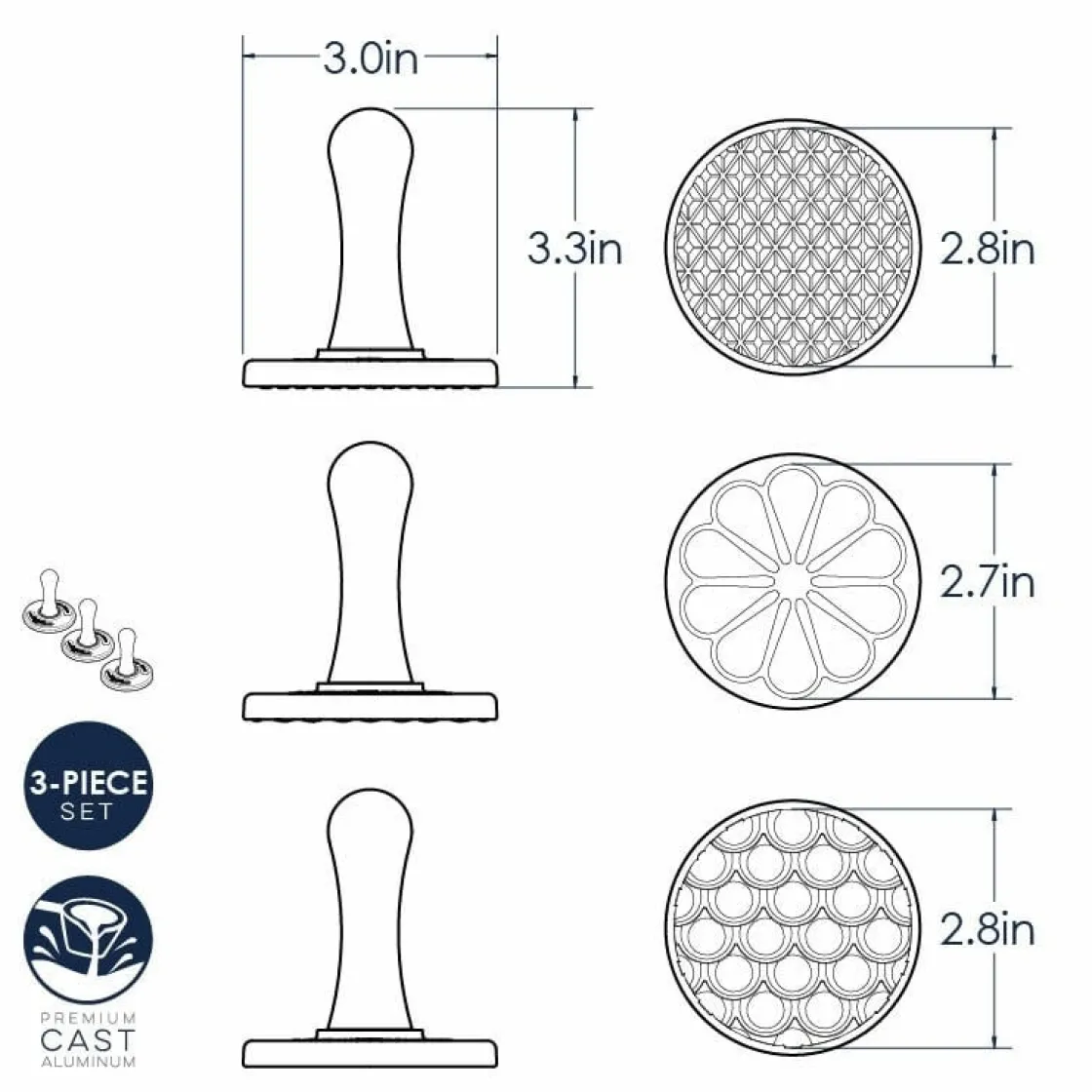 Nordic Ware Koekjesstempel Seizoenen Set/3* Figuur Stekers