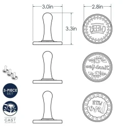 Nordic Ware Koekjesstempel Greetings Set/3* Figuur Stekers