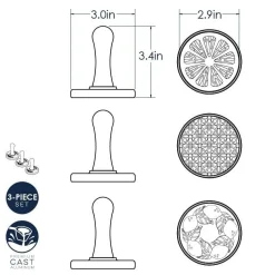 Nordic Ware Koekjesstempel Citrus Set/3* Figuur Stekers