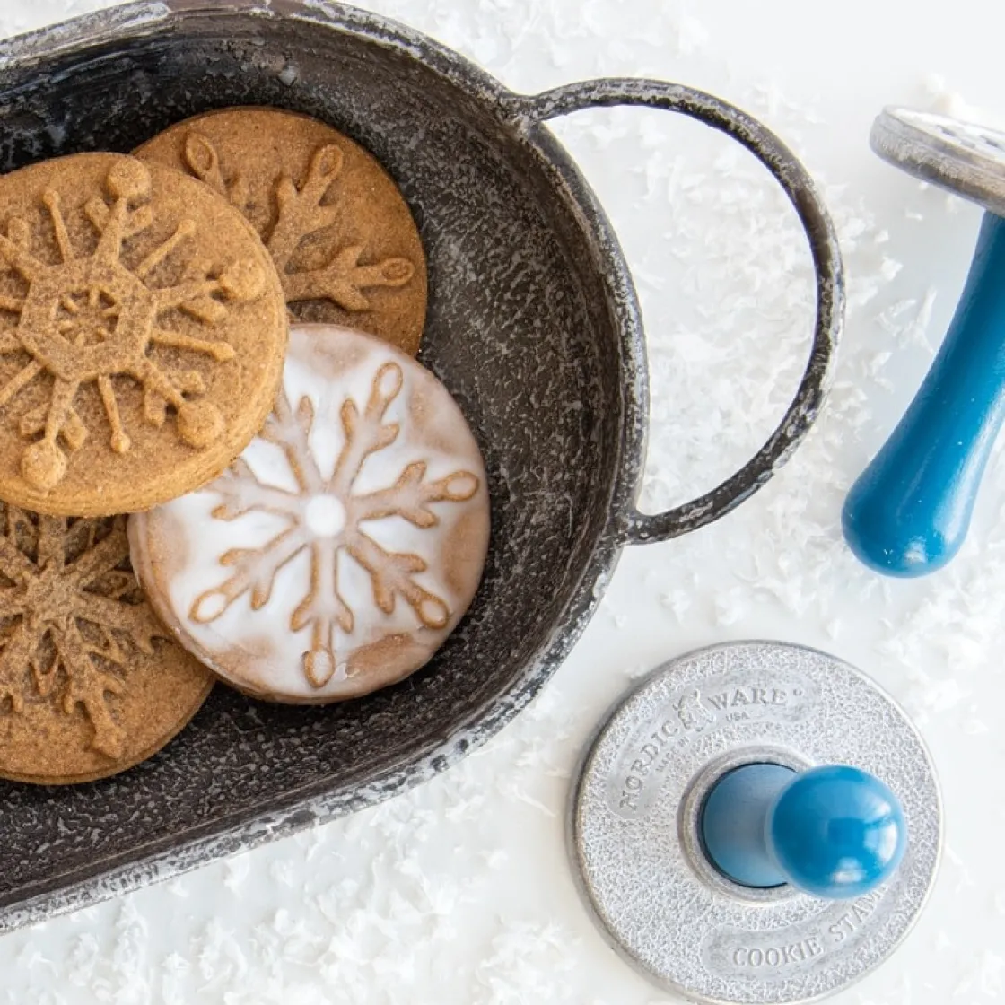 Nordic Ware Koekjesstempel Sneeuwvlokken Set/3* Figuur Stekers