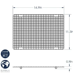 Nordic Ware Koel / Druip Rek Koper 45,5x29cm* Bakhulpmiddelen