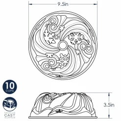 Nordic Ware Let It Snow Tulband Bakvorm* Speciale Bakvormen