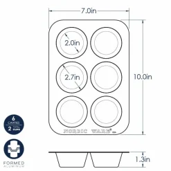 Nordic Ware Muffin / Cupcake Bakvorm (6 stuks)* Speciale Bakvormen