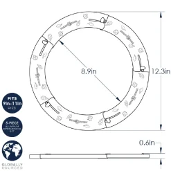 Nordic Ware Pie Crust Shield Verstelbaar* Ronde Bakvormen
