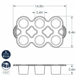 Nordic Ware Popover Bakvorm 6 stuks* Speciale Bakvormen