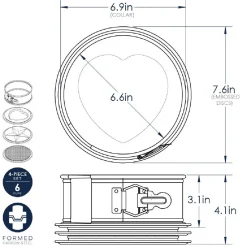 Nordic Ware Springvorm Ø17,5cm Set/3* Ronde Bakvormen