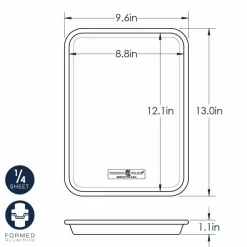 Nordic Ware Taartpan Rechthoek 24x33cm* Rechthoekige Bakvormen