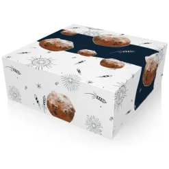 Overig Oliebollendoos Wit 23x23x8cm* Taartdozen