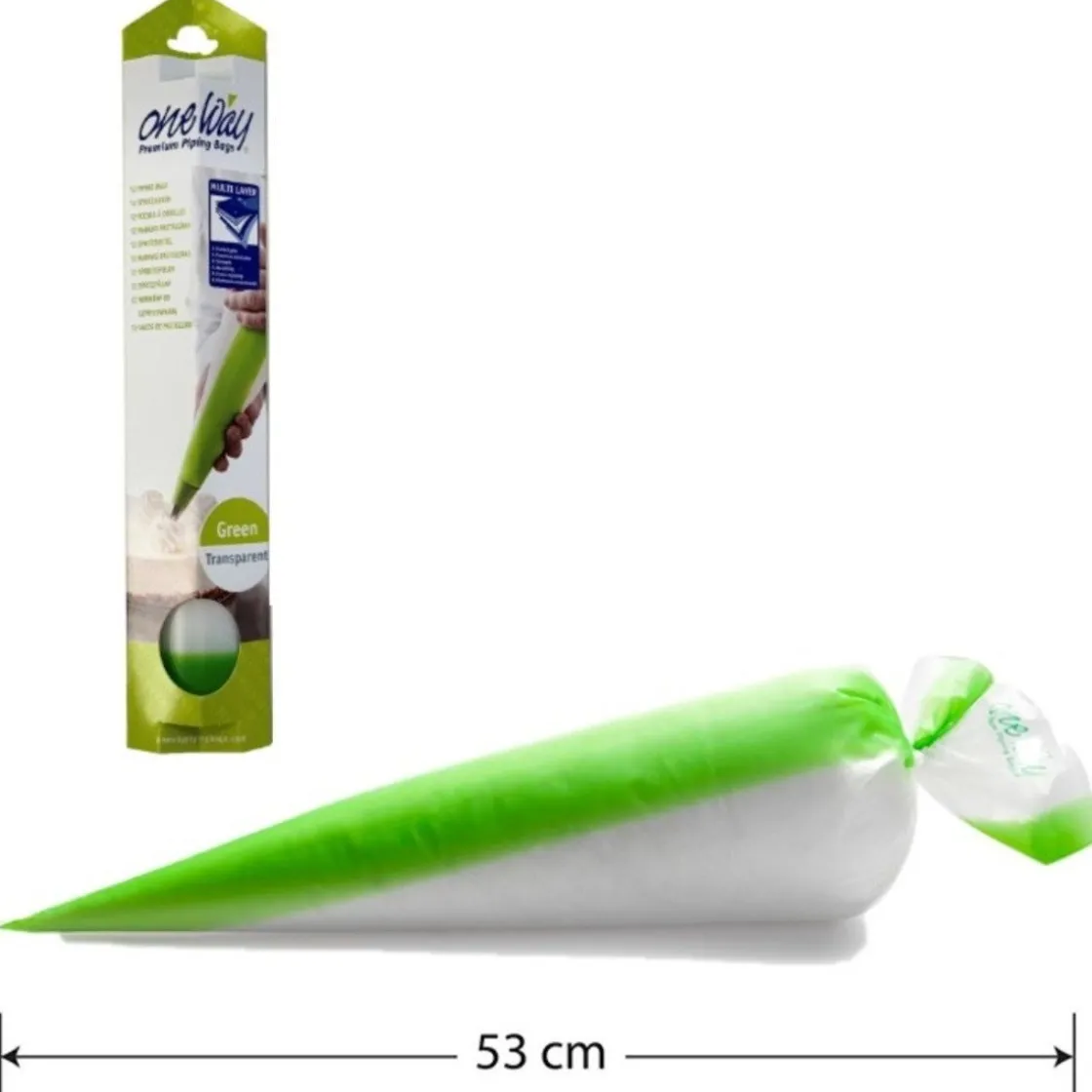 One Way Wegwerp Spuitzak Masterline Green 12st - 53x28cm* Spuitzakken