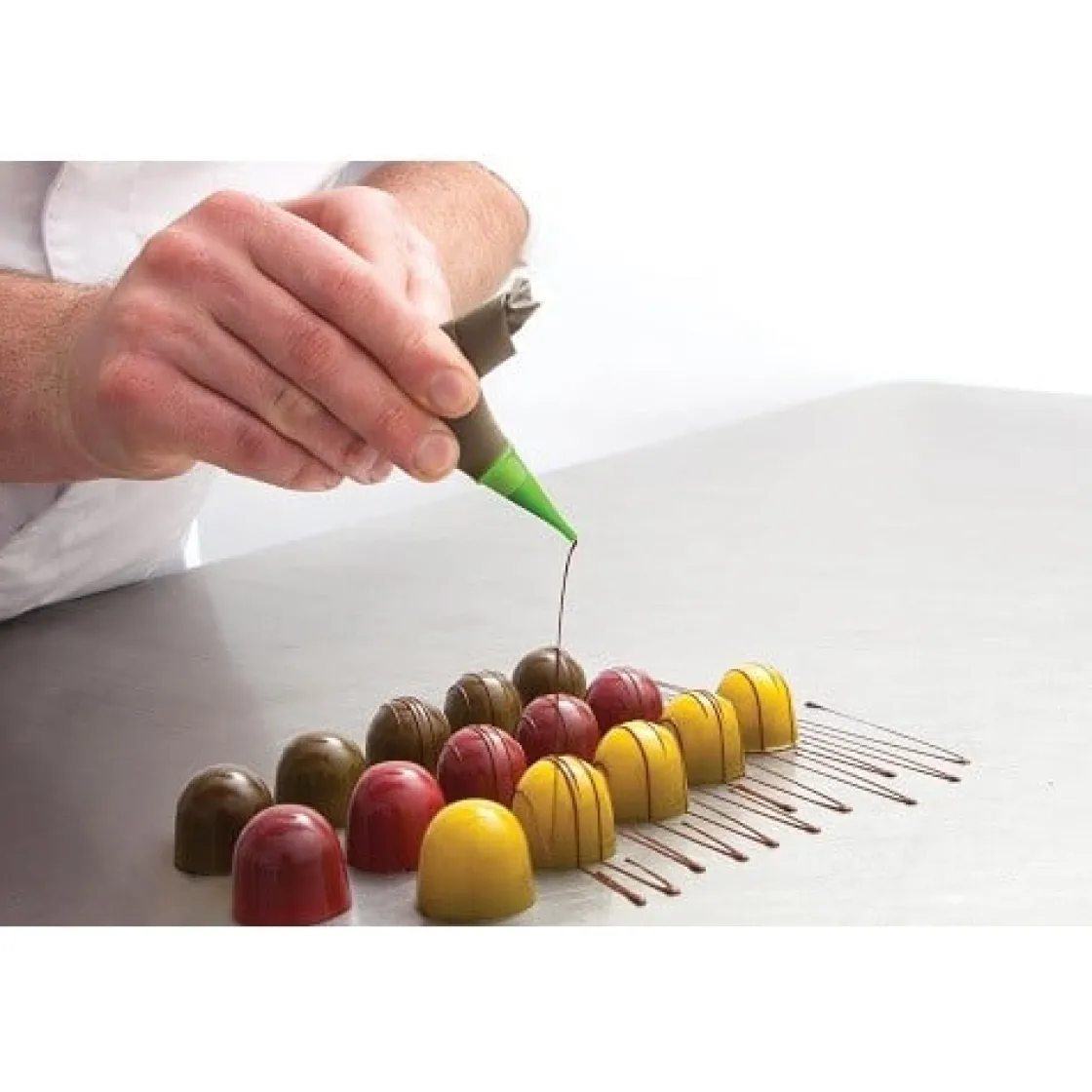 One Way Wegwerp Spuitzak (Cornetje) Transparant 50x 21x12cm* Spuitzakken