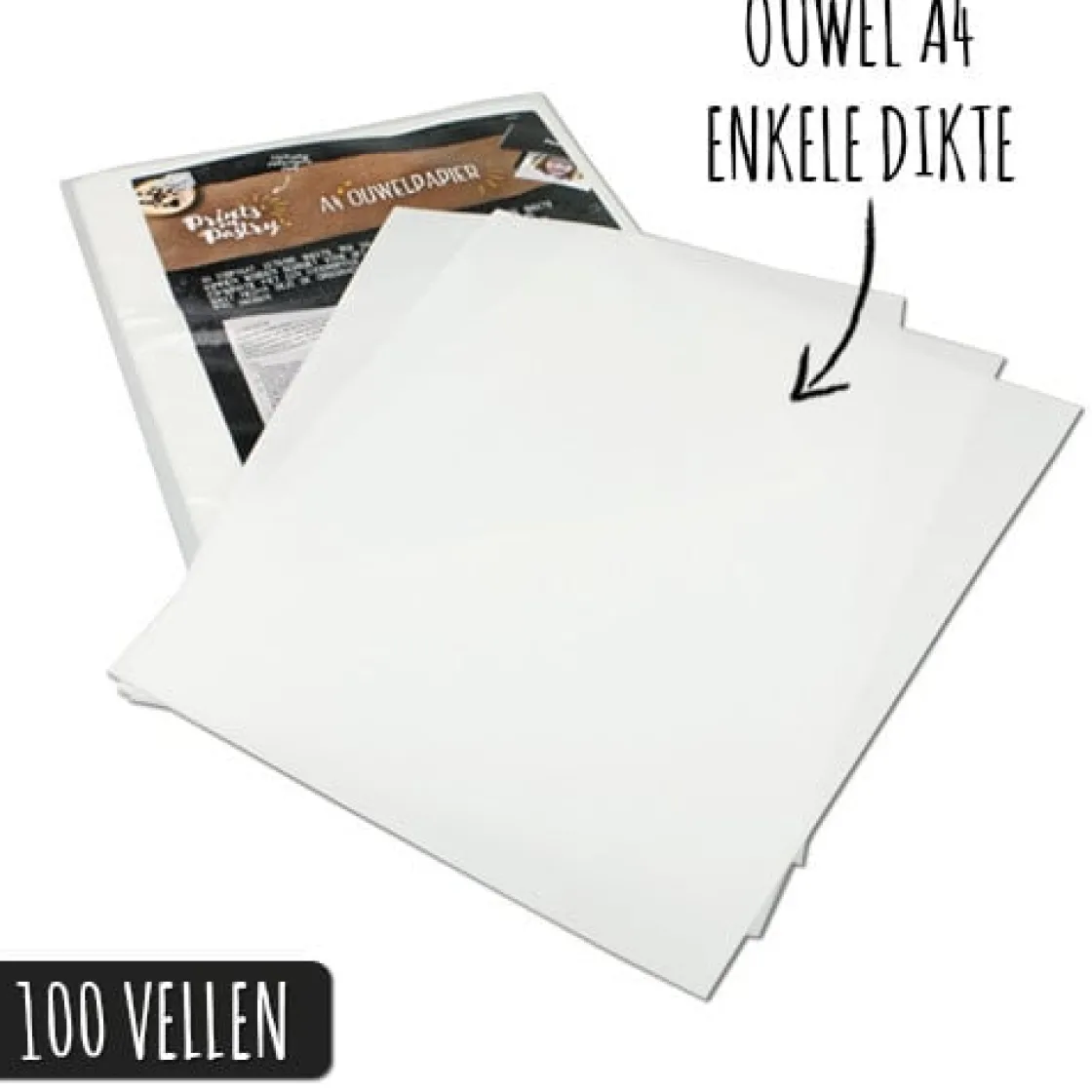 Prints on Pastry Ouwelpapier A4-formaat (100 vellen)* Eetbaar Papier