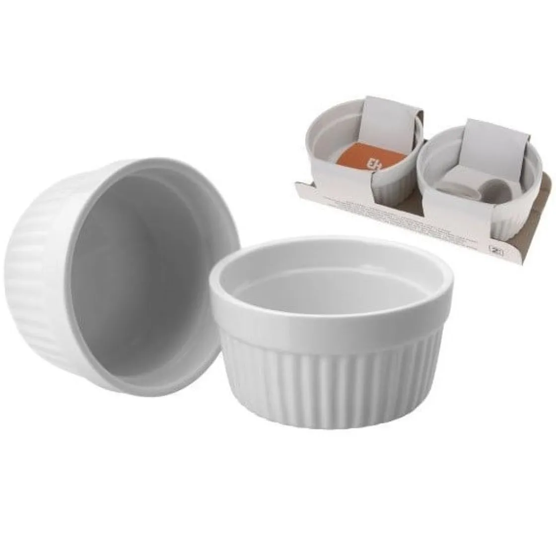 Overig Ovenschaal Porselein (Creme Brulee) Ø8,5x4,6cm Set/2* Ijs En Dessert Vormen|Pannen En Schalen