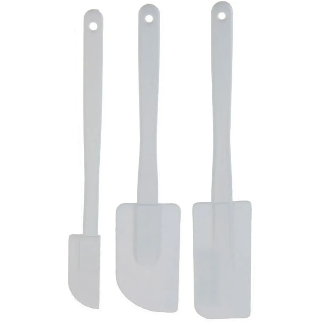 Overig Pannenlikker Wit Set/3* Spatels En Pannenlikkers