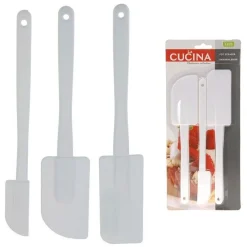 Overig Pannenlikker Wit Set/3* Spatels En Pannenlikkers