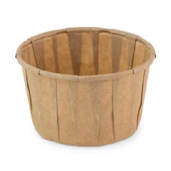 Overig Papieren Bakje Rond Bruin Ø7x4,3cm 100st.* Taartkartons En Randen