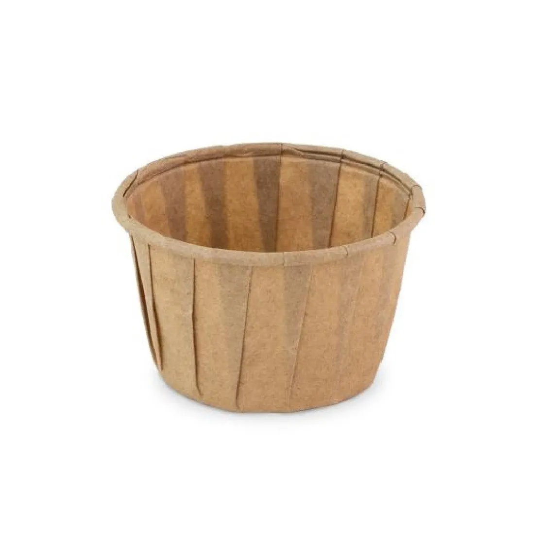 Overig Papieren Bakje Rond Bruin Ø5x3,1cm 200st.* Taartkartons En Randen