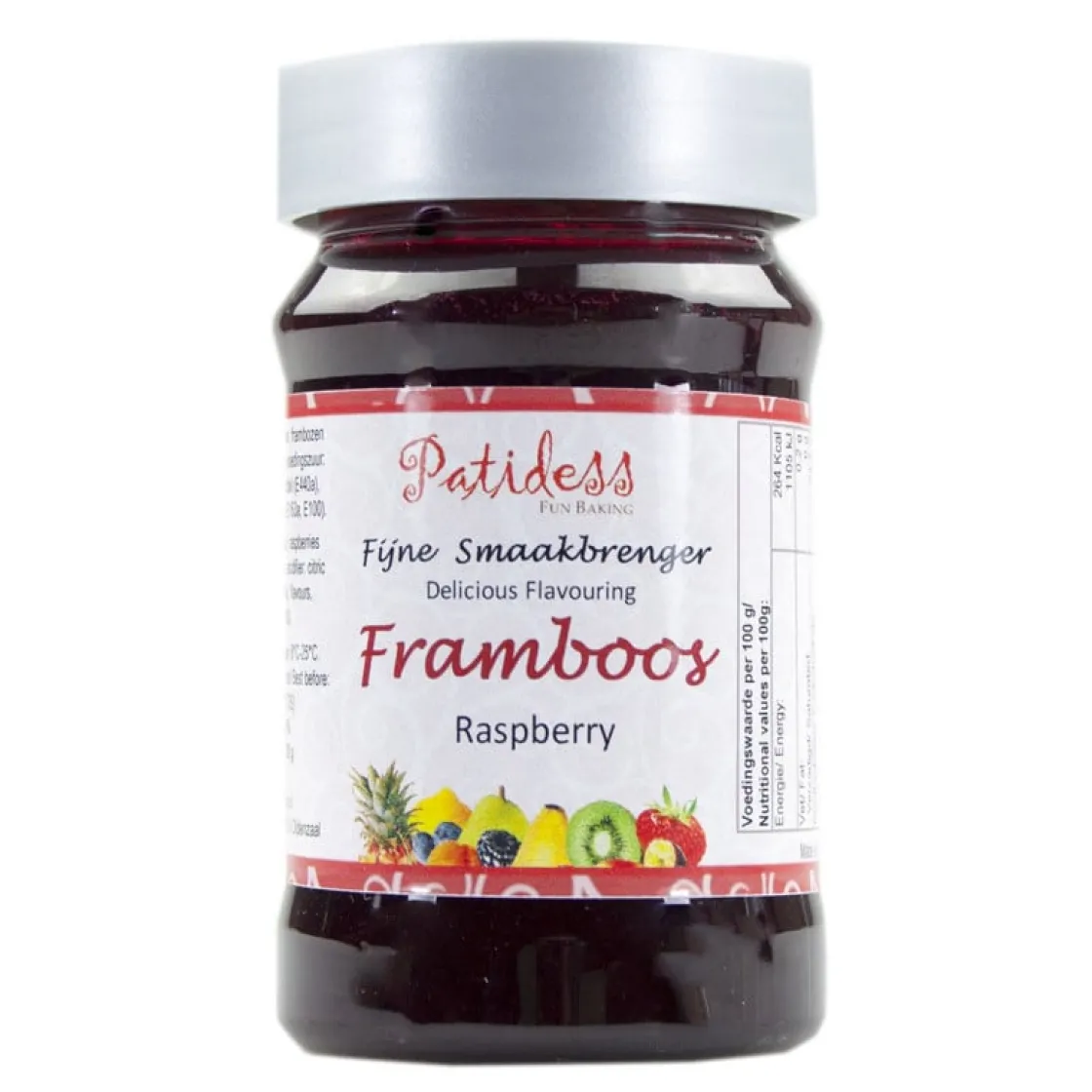 Patidess Smaakpasta Framboos 120g* Smaakpasta|Smaakstoffen
