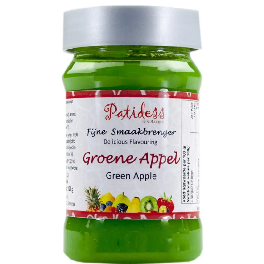 Patidess Smaakpasta Groene Appel 120g* Smaakpasta|Smaakstoffen