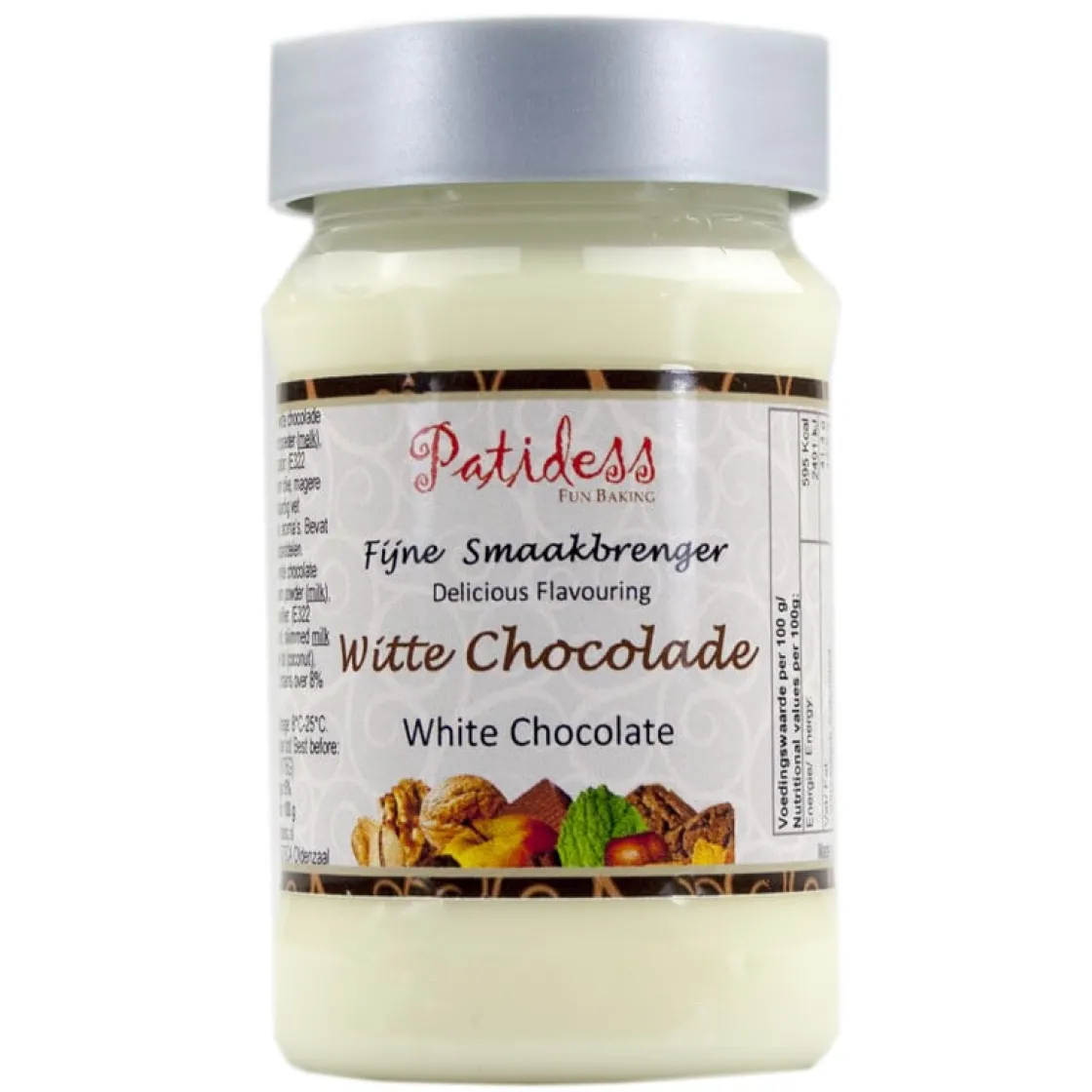 Patidess Smaakpasta Witte Chocolade 120g* Smaakpasta|Smaakstoffen