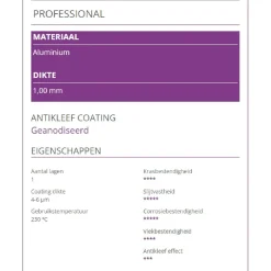 Patisse Bakplaat Professional 42x30cm* Rechthoekige Bakvormen