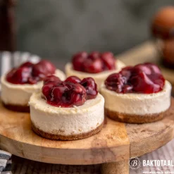 Patisse Mini Cheesecake Bakvorm Losse Bodems Silver-Top Ø8cm* Speciale Bakvormen