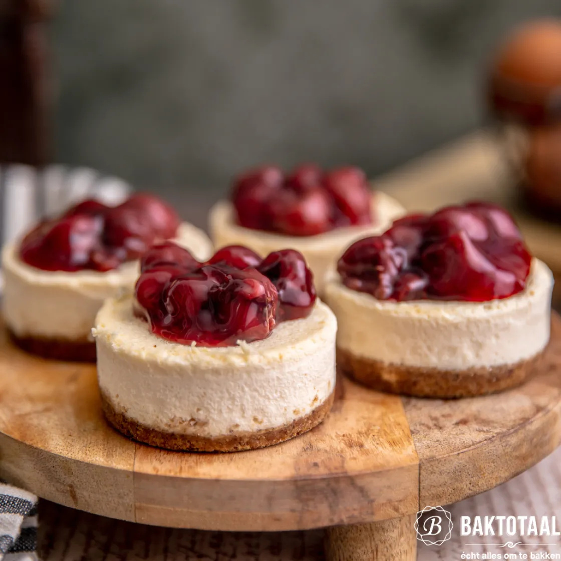 Patisse Mini Cheesecake Bakvorm Losse Bodems Silver-Top Ø8cm* Speciale Bakvormen