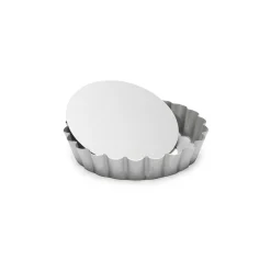 Patisse Mini Quichevorm Losse Bodem Silver-Top Ø10cm* Ronde Bakvormen