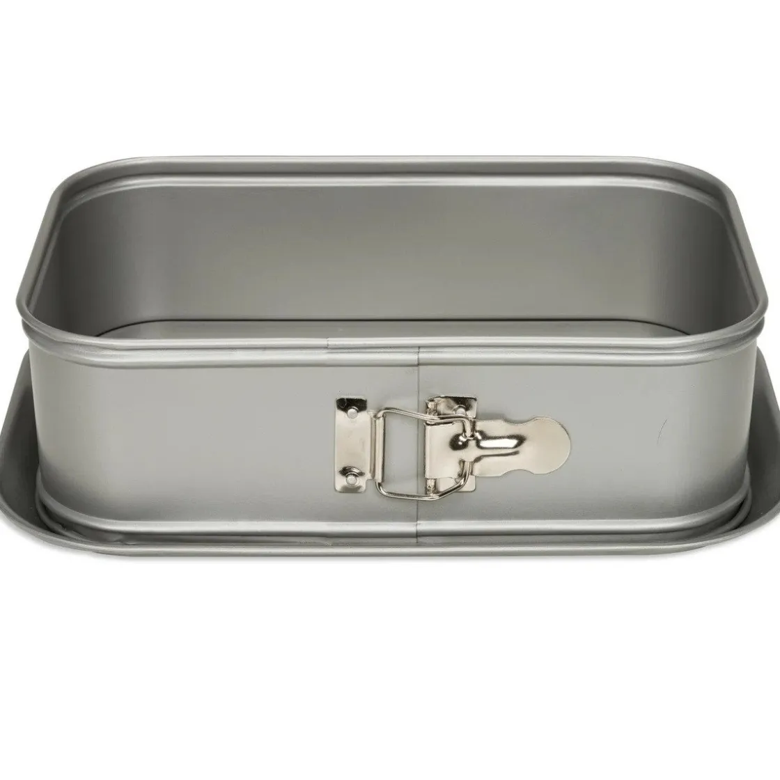 Patisse Springvorm Rechthoek Silver-Top 28x18cm (12cm hoog)* Rechthoekige Bakvormen