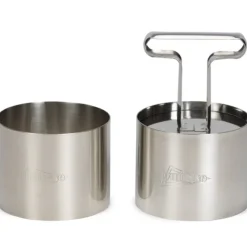 Patisse Taartring met Uitdrukker Ø7cm Set/3* Dessertringen|Ronde Bakvormen