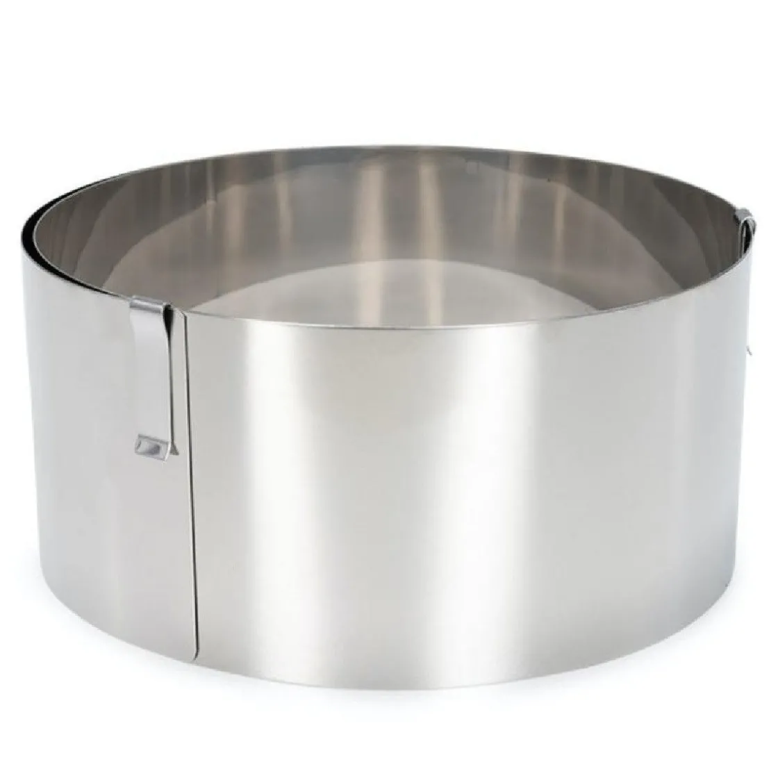 Patisse Taartring Verstelbaar RVS Ø18-30cm* Dessertringen|Ronde Bakvormen