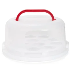 Patisse Transportdoos Kunststof Taart/Cupcake Ø30cm* Taart Transportdozen|Taartdozen