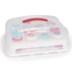 Patisse Transportdoos Kunststof 24 Cupcakes* Taart Transportdozen|Cupcake Doosjes