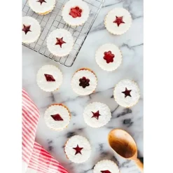 Patisse Uitsteker Linzer (Bloem/Ster/Vierkant) RVS 5cm Set/3* Figuur Stekers